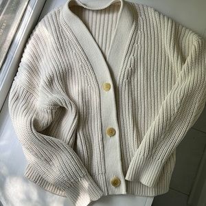 Everlane Chunky Knit Cardigan L